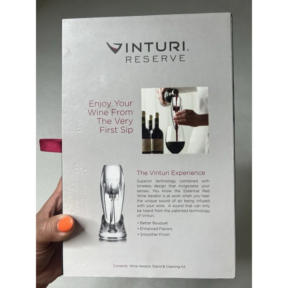 Vinturi Reserve Red Wine Aerator Tower‎ Set Wine Home Party Event Accessory
